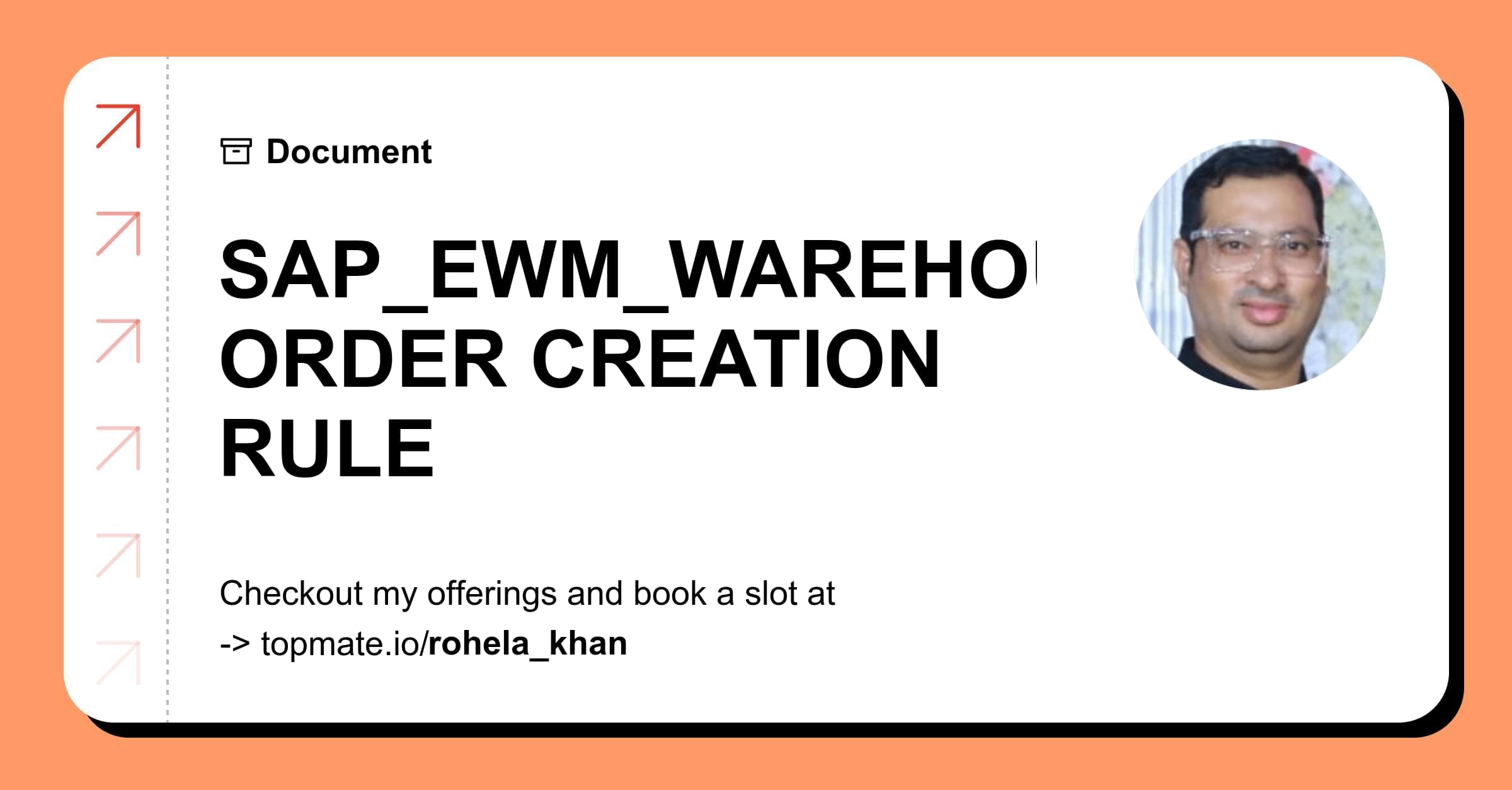 SAP_EWM_WAREHOUSE ORDER CREATION RULE with Rohela Khan